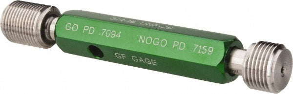 GF Gage W0750162BS Plug Thread Gage: 3/4-16 Thread, 2B Class, Double End, Go & No Go