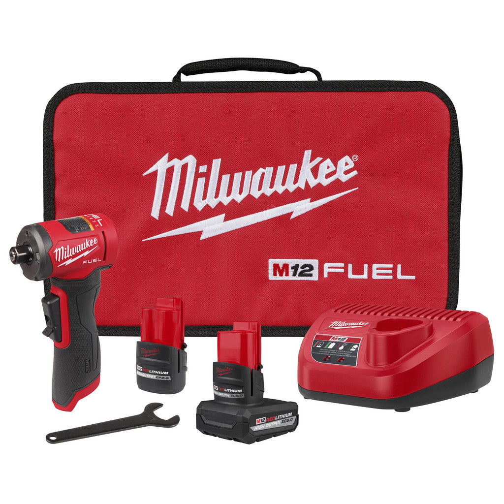 Milwaukee Tool 3485-22 M12 FUEL 1/4" Right Angle Die Grinder Kit