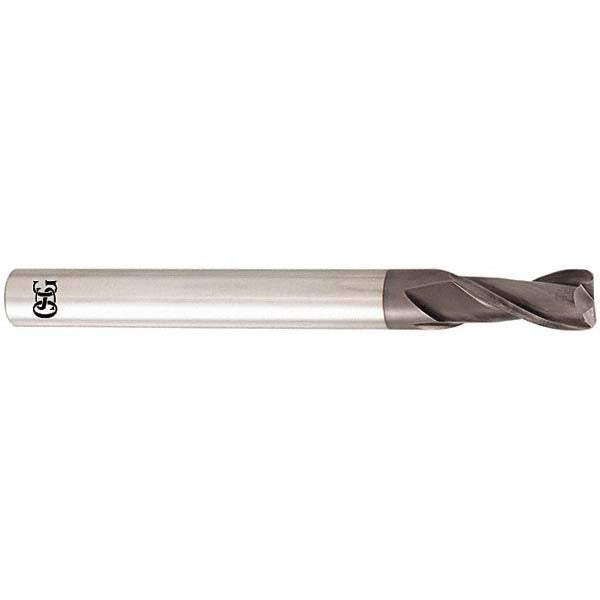 OSG HP432-3930 Corner Radius End Mill: 10.00 mm Dia, 22.00 mm LOC, 0.50 mm Corner Radius, 2 Flute, Solid Carbide