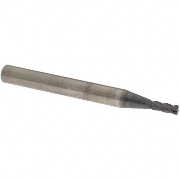 OSG HP434-1181 Corner Radius End Mill: 3.00 mm Dia, 8.00 mm LOC, 0.20 mm Corner Radius, 4 Flute, Solid Carbide