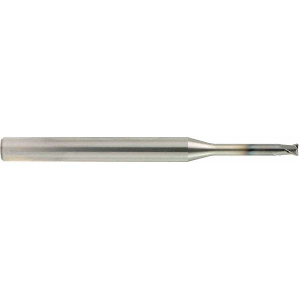 OSG 3102013 Corner Radius End Mill: 2.00 mm Dia, 1.60 mm LOC, 0.30 mm Corner Radius, 2 Flute, Solid Carbide