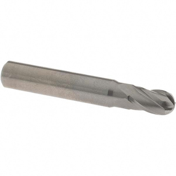 OSG 414-2756-BN Ball End Mill: 7.00 mm Dia, 12.00 mm LOC, 4 Flute, Solid Carbide