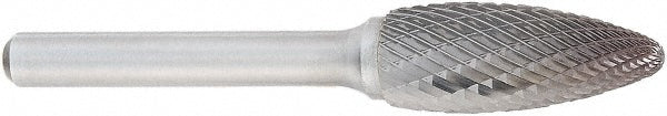 OSG 851-3125-60 Abrasive Bur: SH-2, 8.00 mm Cut Dia, Flame, Double Cut