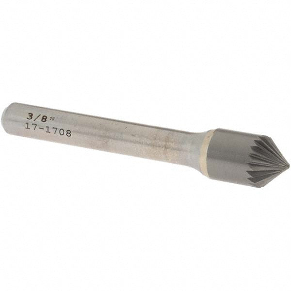 OSG 701-3751 Countersink: 3/8" Head Dia, 82.00 deg Included Angle, 20 Flute, Solid Carbide, Right Hand Cut