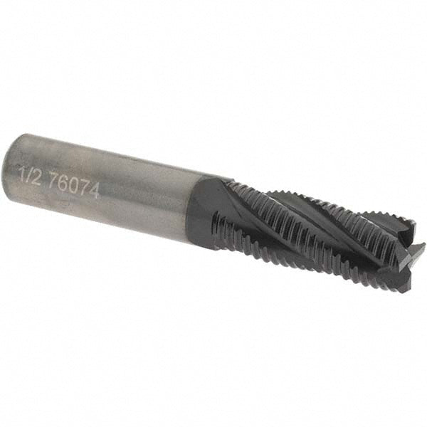 OSG HP400-5000 Roughing End Mill: 1/2" Dia, Single End, Solid Carbide