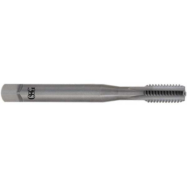 OSG 1005910900 Straight Flute Tap: 3/8-24 UNF, 4 Flutes, Bottoming, 2B Class of Fit, Solid Carbide, Bright/Uncoated