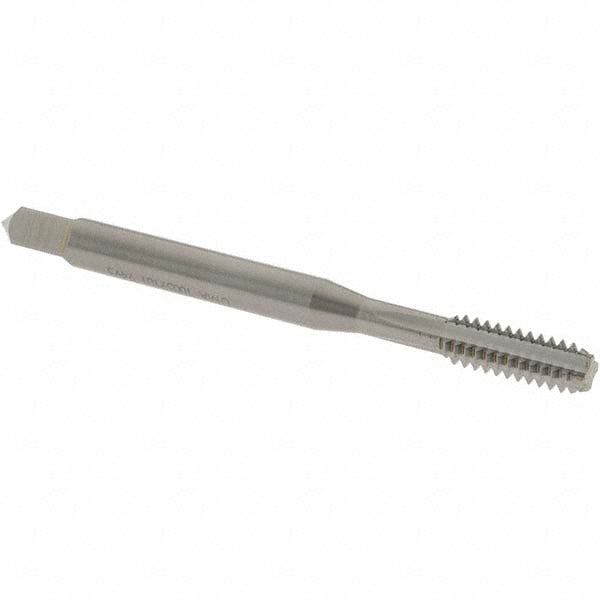 OSG 1005910100 Straight Flute Tap: #10-24 UNC, 4 Flutes, Bottoming, 2B Class of Fit, Solid Carbide, Bright/Uncoated