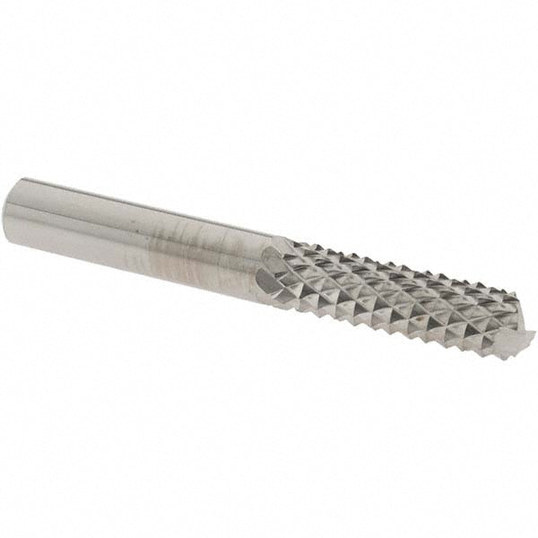 OSG 640-2503 Diamond-Pattern Router Bit: 1/4" Dia, 3/4" LOC, 1/4" Shank Dia, End Mill End
