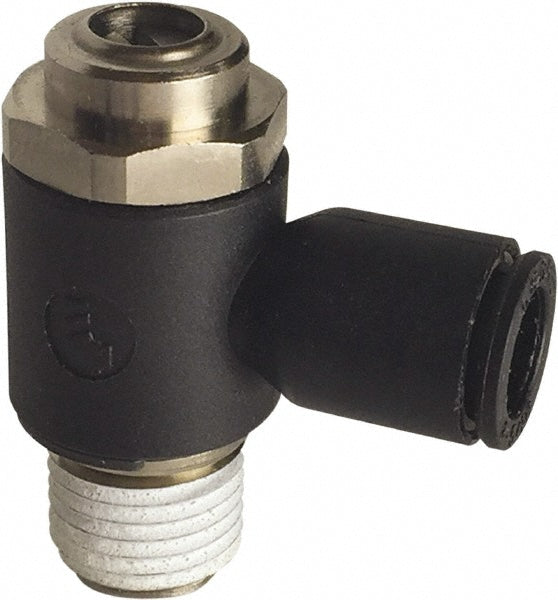 Legris 7015 56 11 Air Flow Control Valve: Tube x NPT, 1/4" Tube OD, 145 Max psi