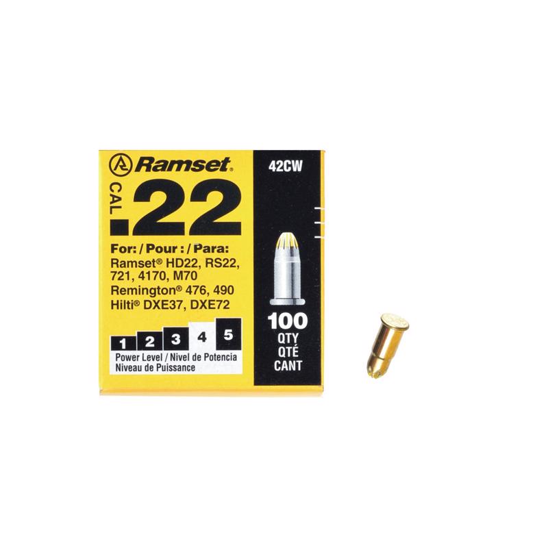 POWDER LD .22" YLW 100PK