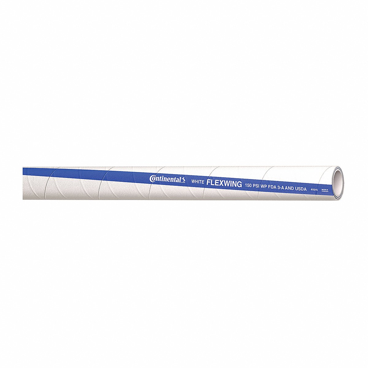 Continental Food Hose, 3/4" Id X 50 Ft., White, 4" (FTH075-50-G)