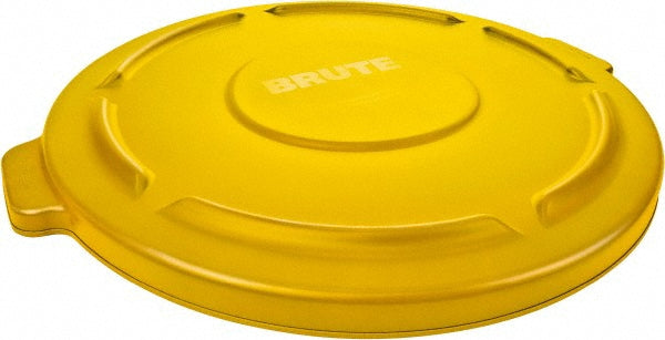 Rubbermaid FG263100YEL Trash Can & Recycling Container Lid: Round, For 32 gal Trash Can