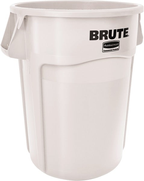 Rubbermaid FG263200WHT BRUTE 32 gal Vented Trash Container, White