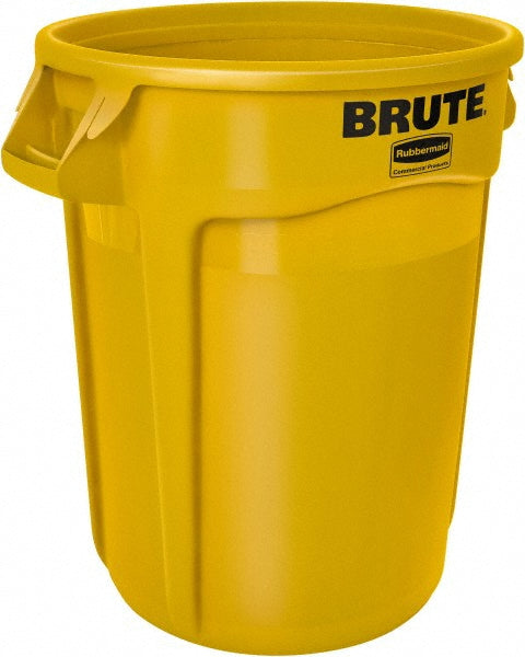 Rubbermaid FG262000YEL Trash Can: 20 gal, Round, Yellow