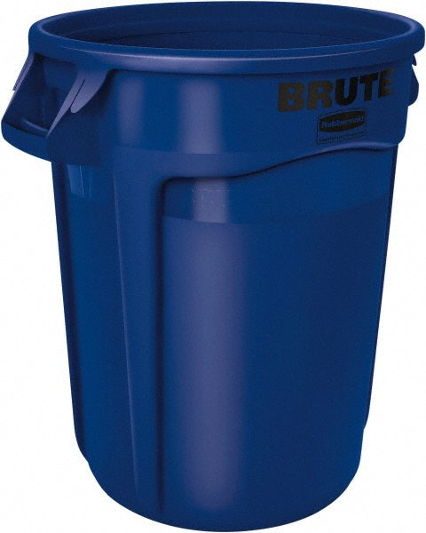 Rubbermaid FG262000BLUE BRUTE Heavy-Duty Round Trash/Garbage Can, 20-Gallon, Blue
