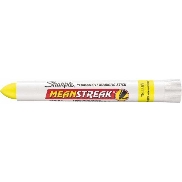 Sharpie 85005 Permanent Marker: Yellow, Wax Base
