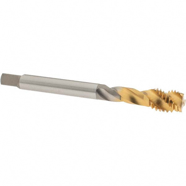 OSG 1645012135 Spiral Flute Tap: 1/2-13 UNC, 3 Flutes, Modified Bottoming, 2B Class of Fit, Vanadium High Speed Steel, TIN Coated