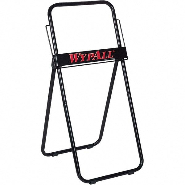 WypAll 80596 Jumbo Roll Dispenser for WypAll & Kimtech Wipers, Black, Portable, Free-Standing, 16.8" x 18.5" x 33"