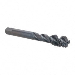 OSG 138301 Spiral Flute Tap: 7/16-14 UNC, 3 Flutes, Bottoming, Vanadium High Speed Steel, Oxide Coated