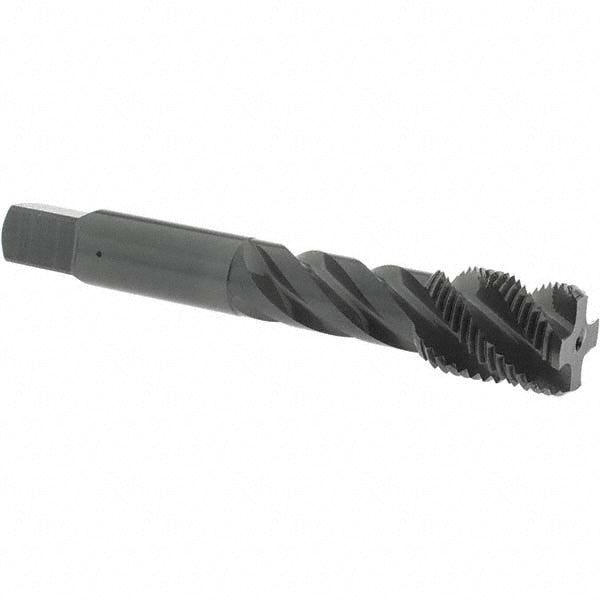 OSG 139401 Spiral Flute Tap: 5/8-18 UNF, 4 Flutes, Bottoming, 3B Class of Fit, Vanadium High Speed Steel, Oxide Coated