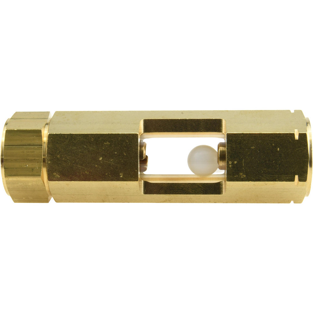 LDI Industries F154-01 1/2" Thread, 4-5/8" OAL, Inline Sight Glass & Flow Sight