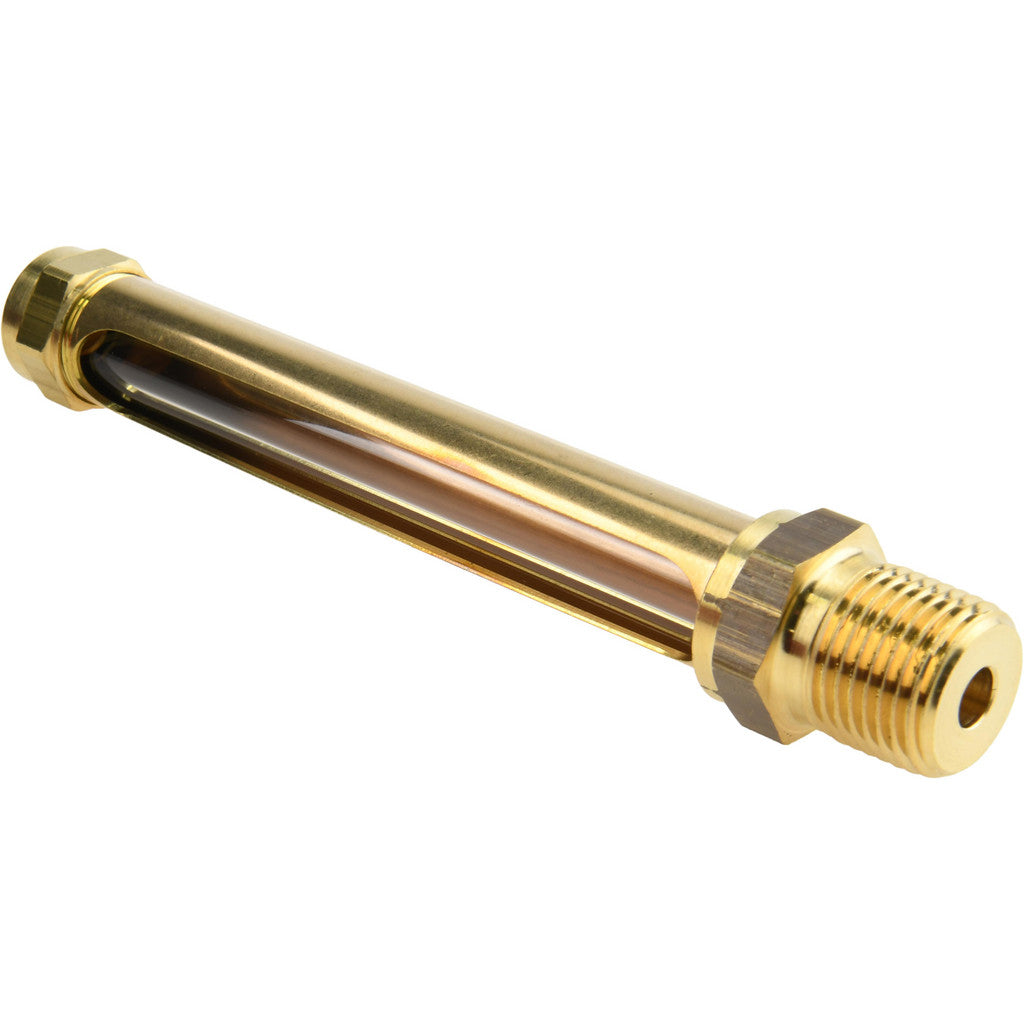 LDI Industries G321-4 4-1/4 Inch Long Sight, 1/2 Inch Thread Size, Buna-N Seal Straight to Male Thread, Vented Oil-Level Indicators and Gauge