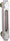 LDI Industries G607-05-A-1-2 1/4-18 Thread, 3-1/2 Inch Sight Length, 290 Max psi, Closed Circuit Liquid Level Sight Gauge with Pipe Adapter