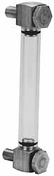 LDI Industries G613-12-A-1 1/2-20 Thread, 10-9/32 Inch Sight Length, 125 Max psi, Closed Circuit Liquid Level Rigid Plastic Sight Gauge