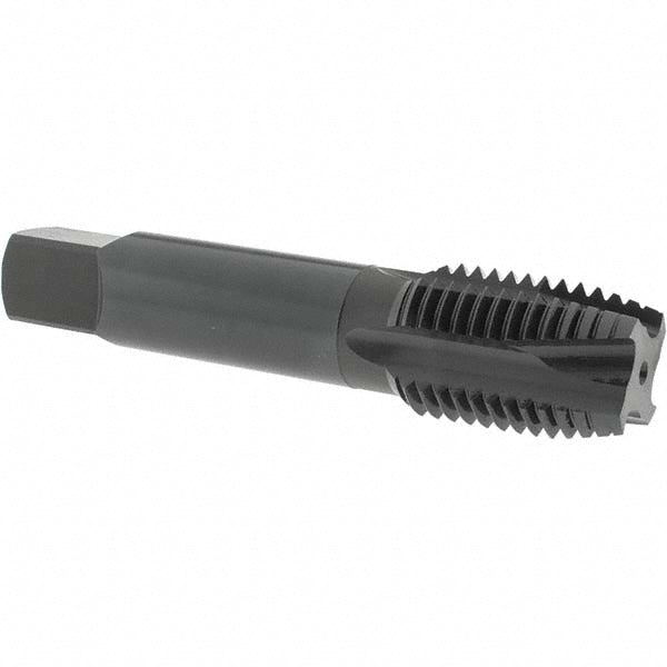 OSG 2850401 Spiral Point Tap: 1-1/4-7 UNC, 4 Flutes, Plug Chamfer, HSS-E Vanadium, Steam Oxide Coated