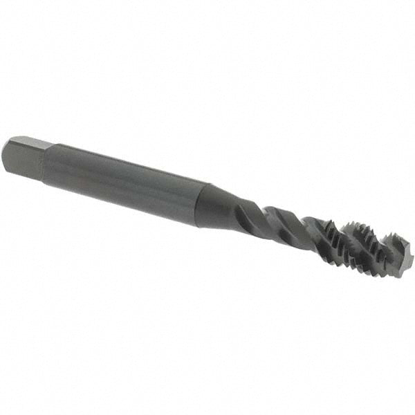 OSG 2940701 Spiral Flute Tap: 1/4-28, UNF, 3 Flute, Modified Bottoming Chamfer, 1B Class of Fit, Vanadium High-Speed Steel, Oxide Finish