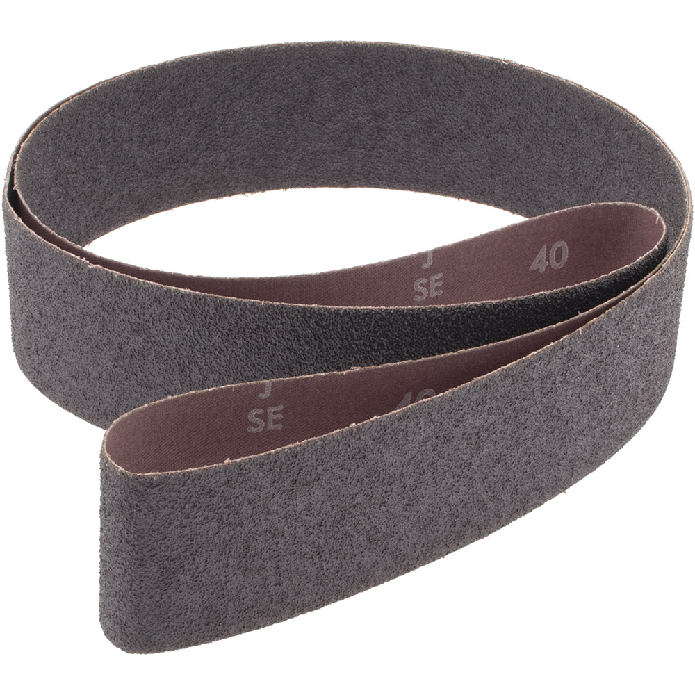 Norton 78072721300 Abrasive Belt: 2" Wide, 60" OAL, 40 Grit, Aluminum Oxide