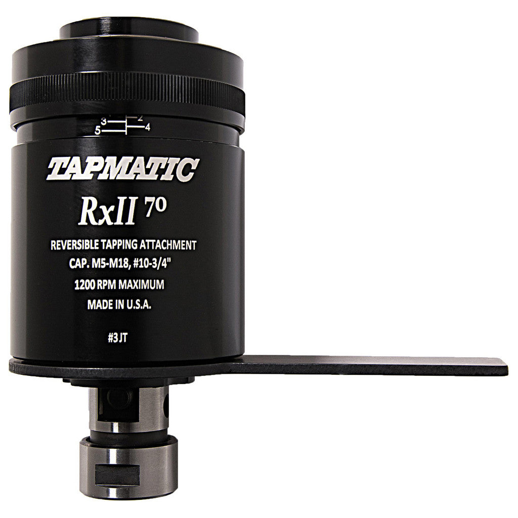 Tapmatic 11887 Model RX70, No. 10 Min Tap Capacity, 3/4 Inch-16 Max Mild Steel Tap Capacity, 7/8-20 Mount Tapping Head