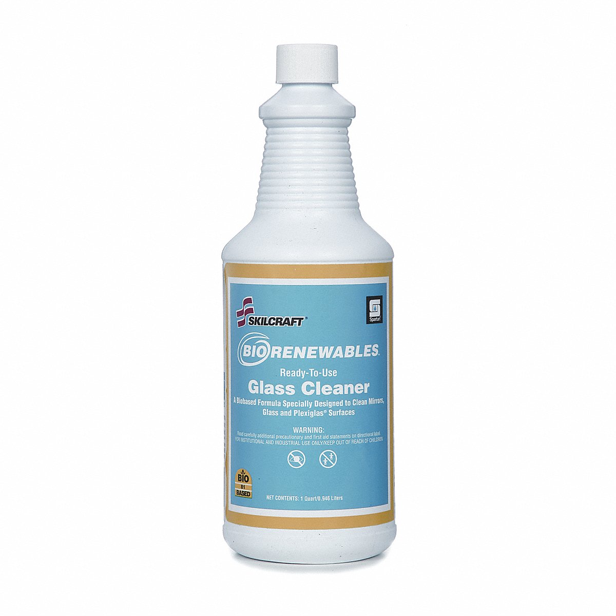 NSN5552898 BioRenewable Glass Cleaner,Twelve 32 oz. Bottles,Waterfall