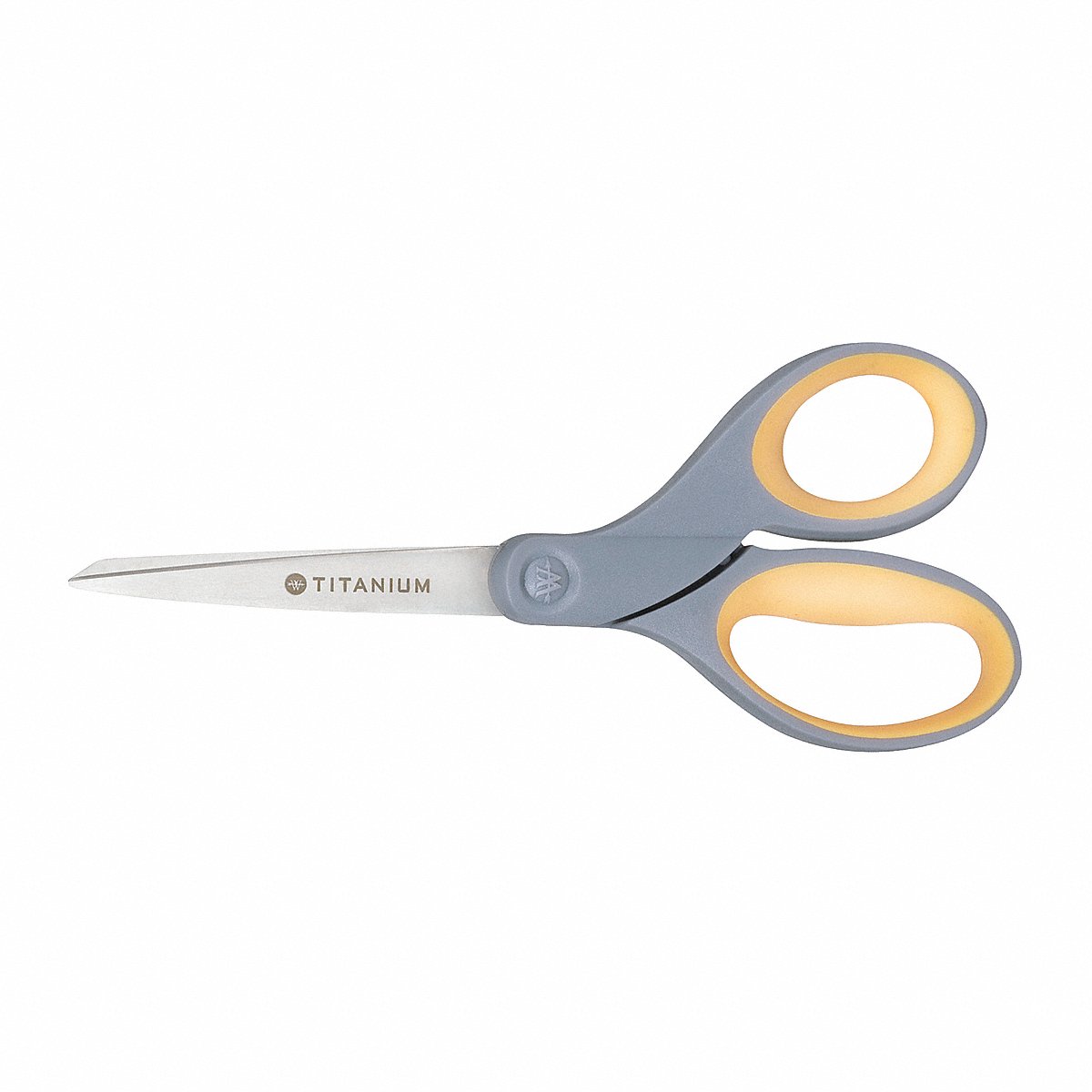 SKILCRAFT 5110016296575 Skilcraft Westcott Titanium Scissors, 8" Straight, Gray/yellow