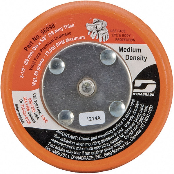 Dynabrade 56098 Disc Backing Pad: 3-1/2" Dia