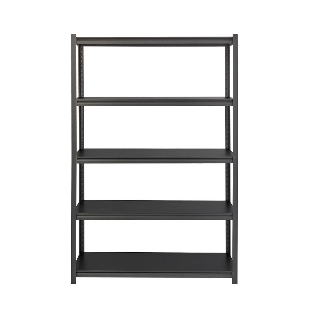Iron Horse 20998 Adjustable Steel Shelving: 48" Wide, 24" Deep, 72" High, Gray