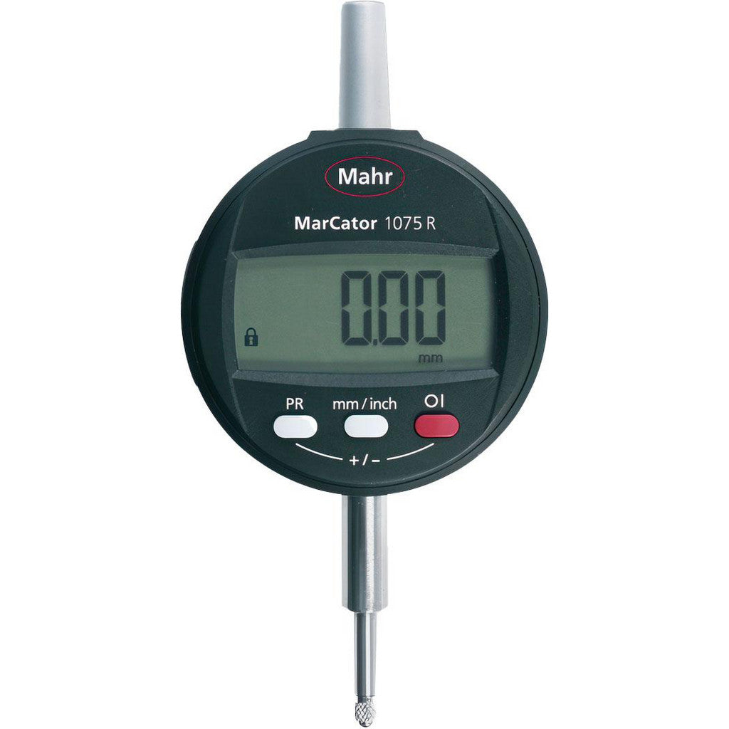 Mahr 4336020 Electronic Drop Indicator: 0.00 mm Min, 1/2" Max, Flat Back