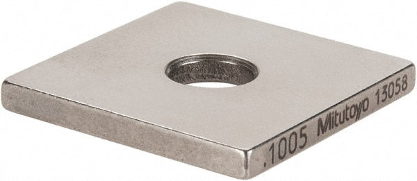 Mitutoyo 614125-531 Square Steel Gage Block: 0.1005", Grade 0