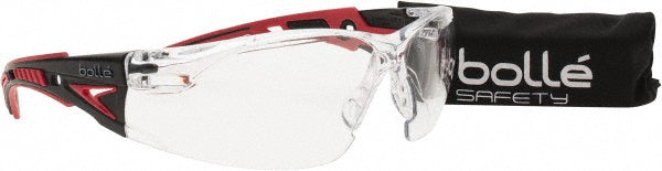 bolle SAFETY 41080 Safety Glasses: Anti-Fog & Scratch-Resistant, Polycarbonate, Clear Lenses, Frameless