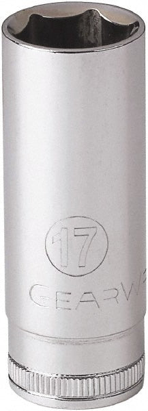 GEARWRENCH 80499 Standard Hand Socket: 3/8 Drive, 7/16" Socket, 12 Points, Tether Capable