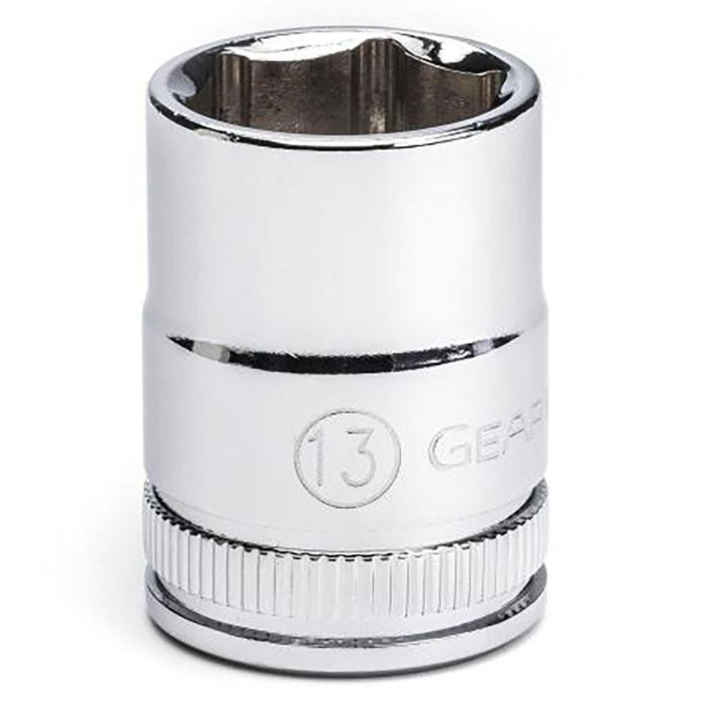 GEARWRENCH 80381 Hand Socket: 3/8" Drive, 13 mm Socket, 6-Point