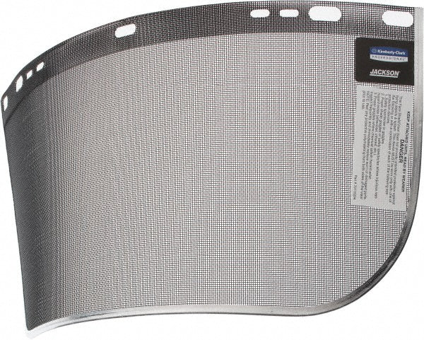 Jackson Safety 29055 Face Shield Windows & Screens: Mesh Screen, Black, 8" High, 0.02" Thick