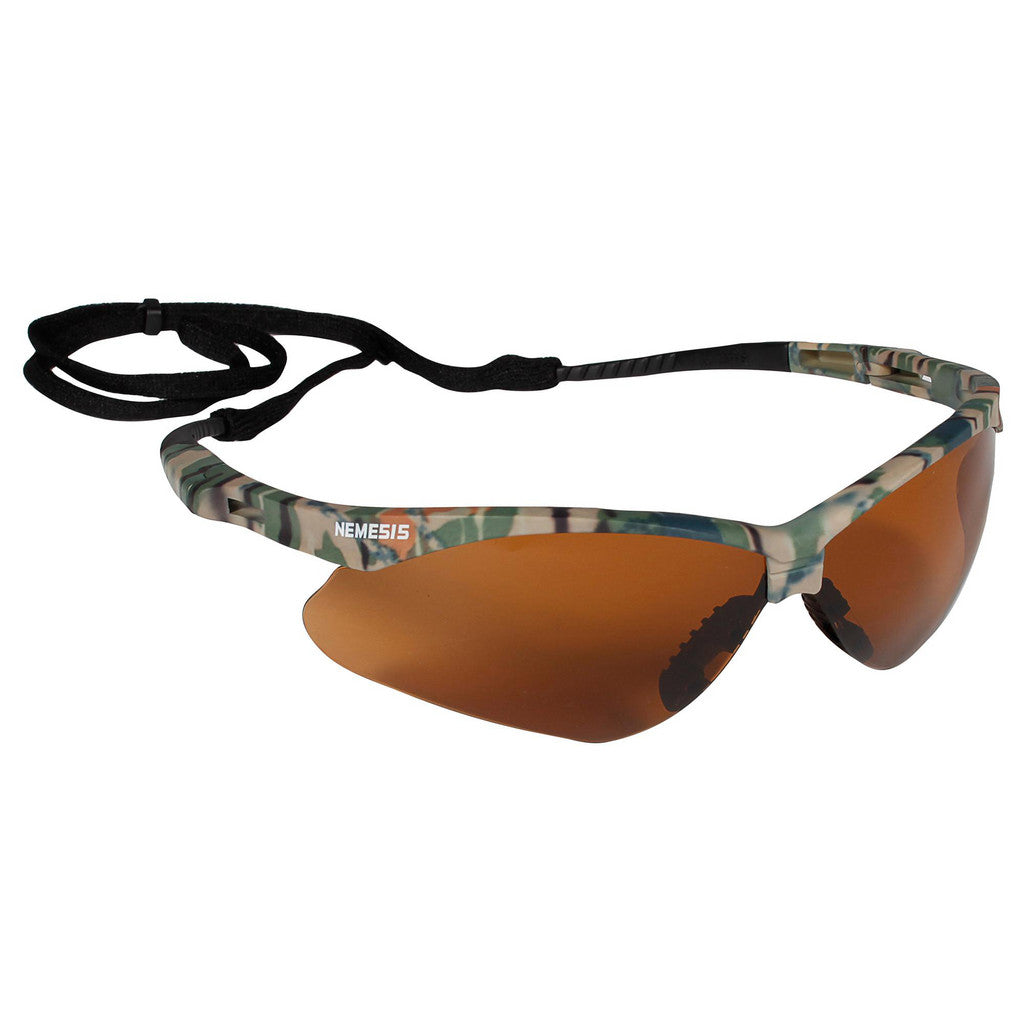 KleenGuard 19644 Safety Glasses: Scratch-Resistant, Polycarbonate, Bronze Lenses, Full-Framed