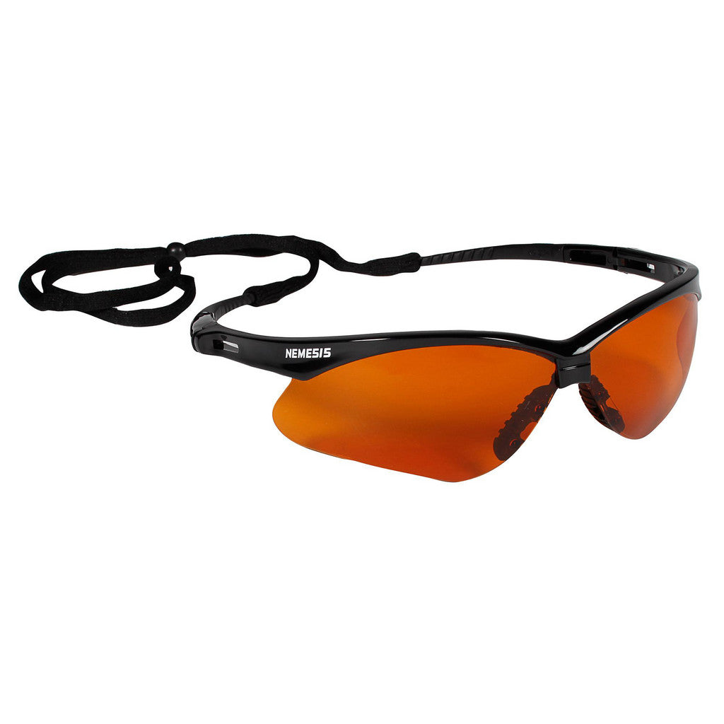 KleenGuard 19642 Safety Glasses: Scratch-Resistant, Polycarbonate, Copper Lenses, Full-Framed