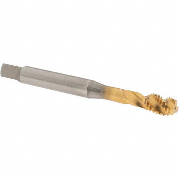 OSG 1645038165 Spiral Flute Tap: 3/8-16 UNC, 3 Flutes, Modified Bottoming, 2B Class of Fit, Vanadium High Speed Steel, TIN Coated
