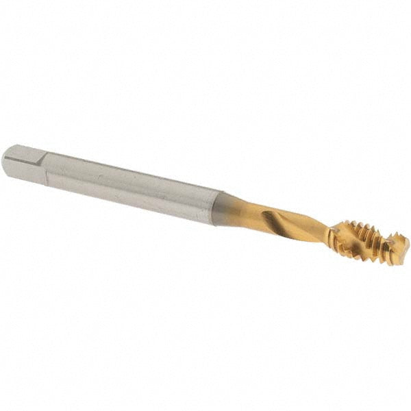OSG 1645014203 Spiral Flute Tap: 1/4-20 UNC, 2 Flutes, Modified Bottoming, 3B Class of Fit, Vanadium High Speed Steel, TIN Coated