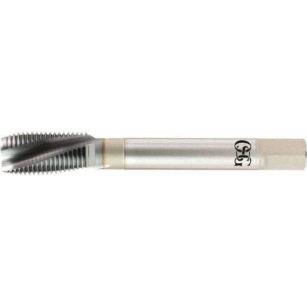 OSG 1306300908 Spiral Point Tap: 1/4-28 UNF, 3 Flutes, Plug, 2B Class of Fit, Powdered Metal, V Coated