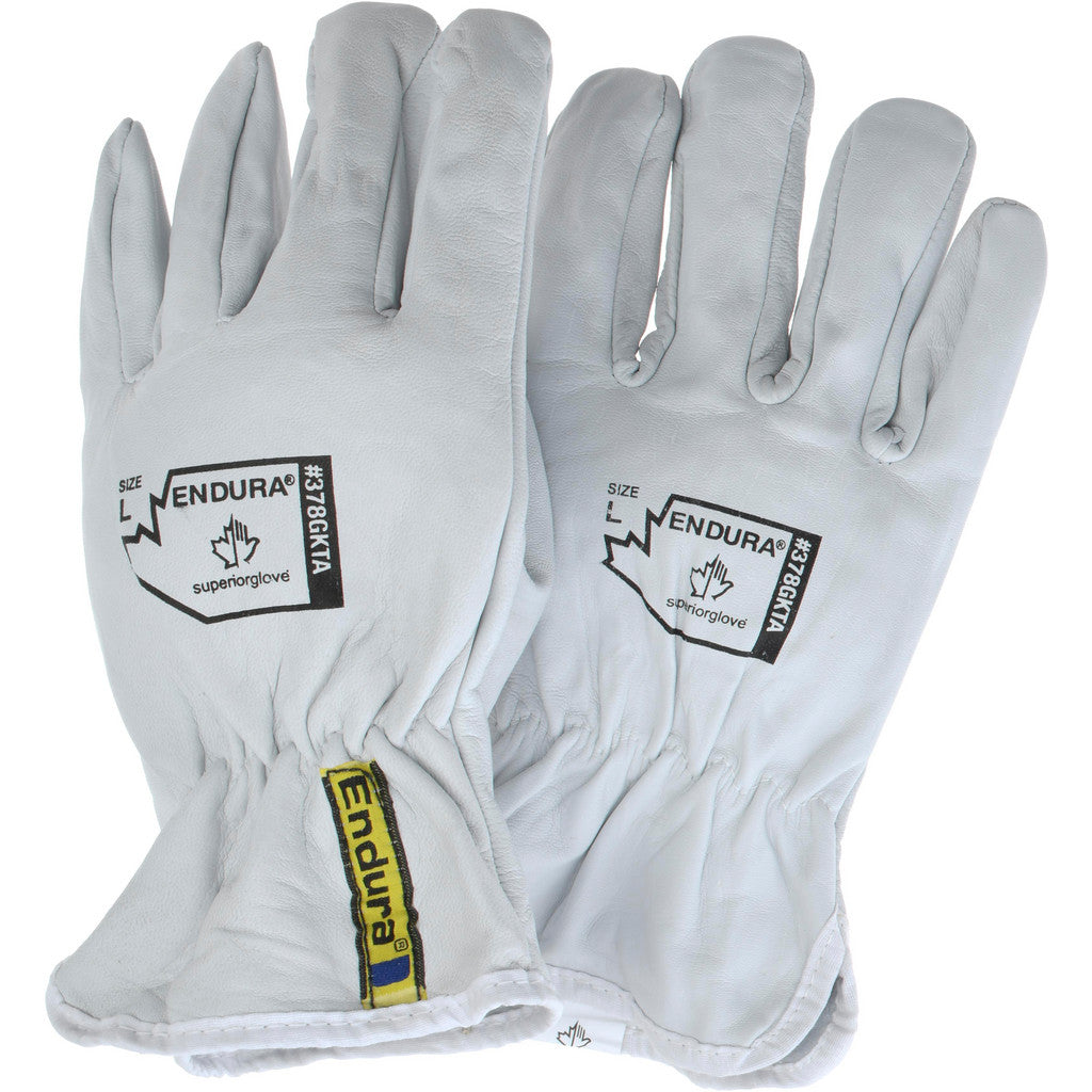 Superior Glove Works 378GKTA-L Work Gloves: Superior Glove Works Size Large, Goatskin Leather Lined, Goatskin, Puncture-Resistant