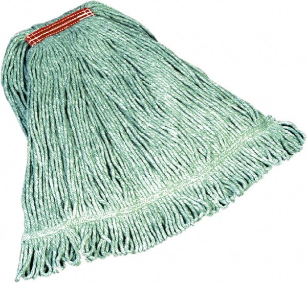 Rubbermaid FGD21306GR00 Wet Mop Loop: Clamp Jaw, Large, Green Mop, Blended Fiber