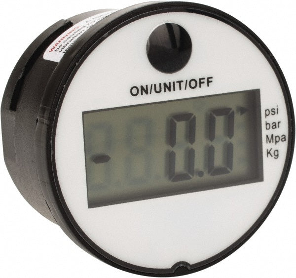 Kodiak Controls KCDG154145 Pressure Gauge: 1-3/4" Dial, 0 to 145 psi, 1/4" Thread, NPT, Center Back Mount